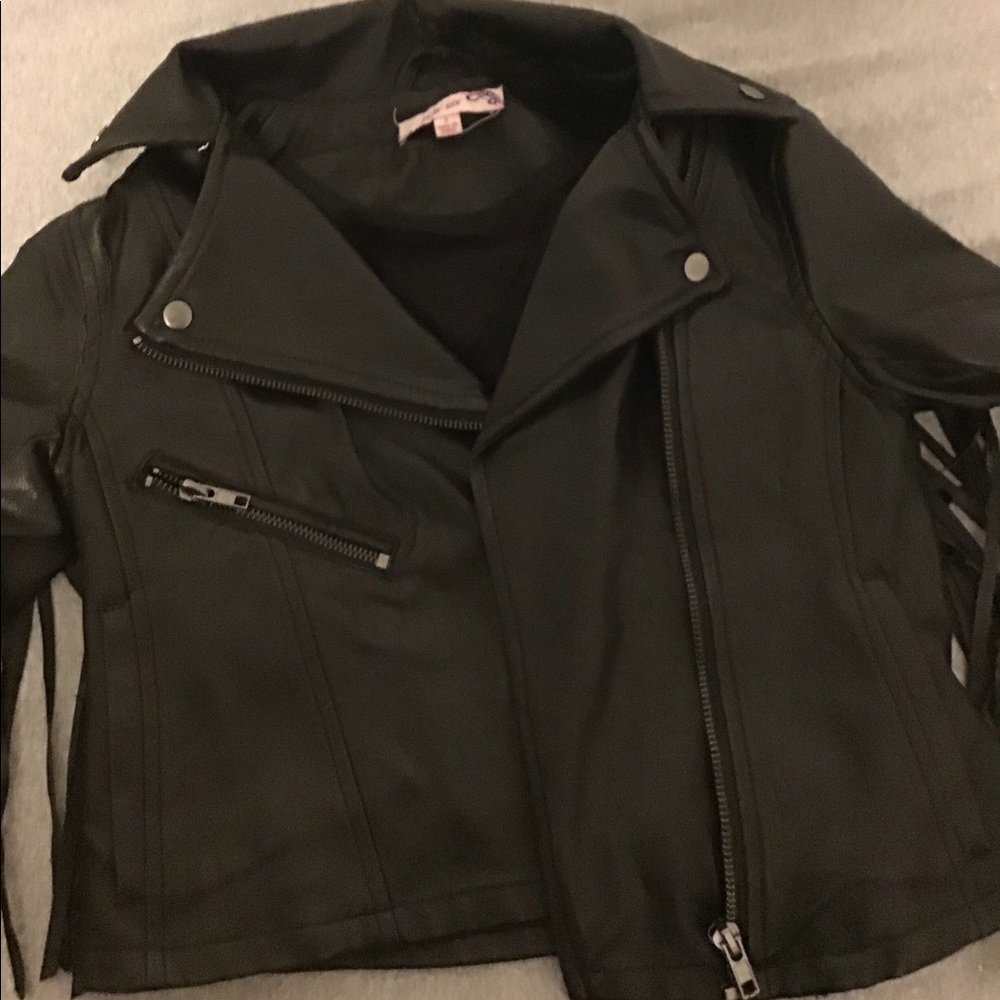 Leather jacket for kids